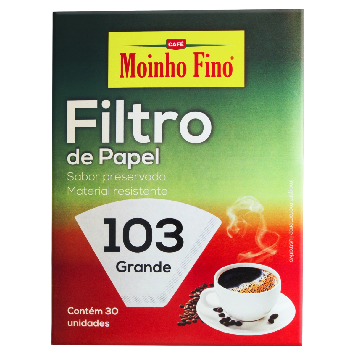 Filtro De Papel Moinho Fino 103 Caixa 30 Unidades