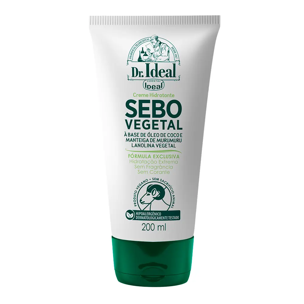 Creme Hidrat Ideal 200ml Sebo Vegetal