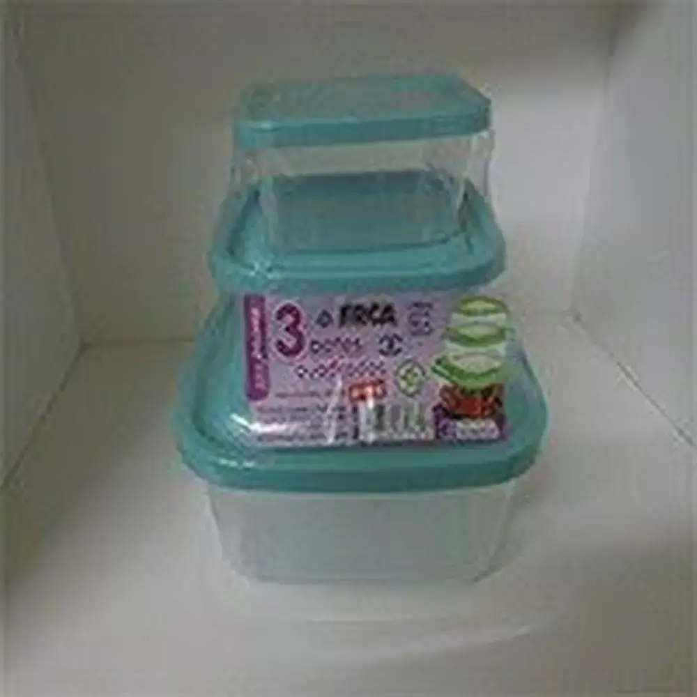 Conjunto Pote Quadrado C/3 Pecas