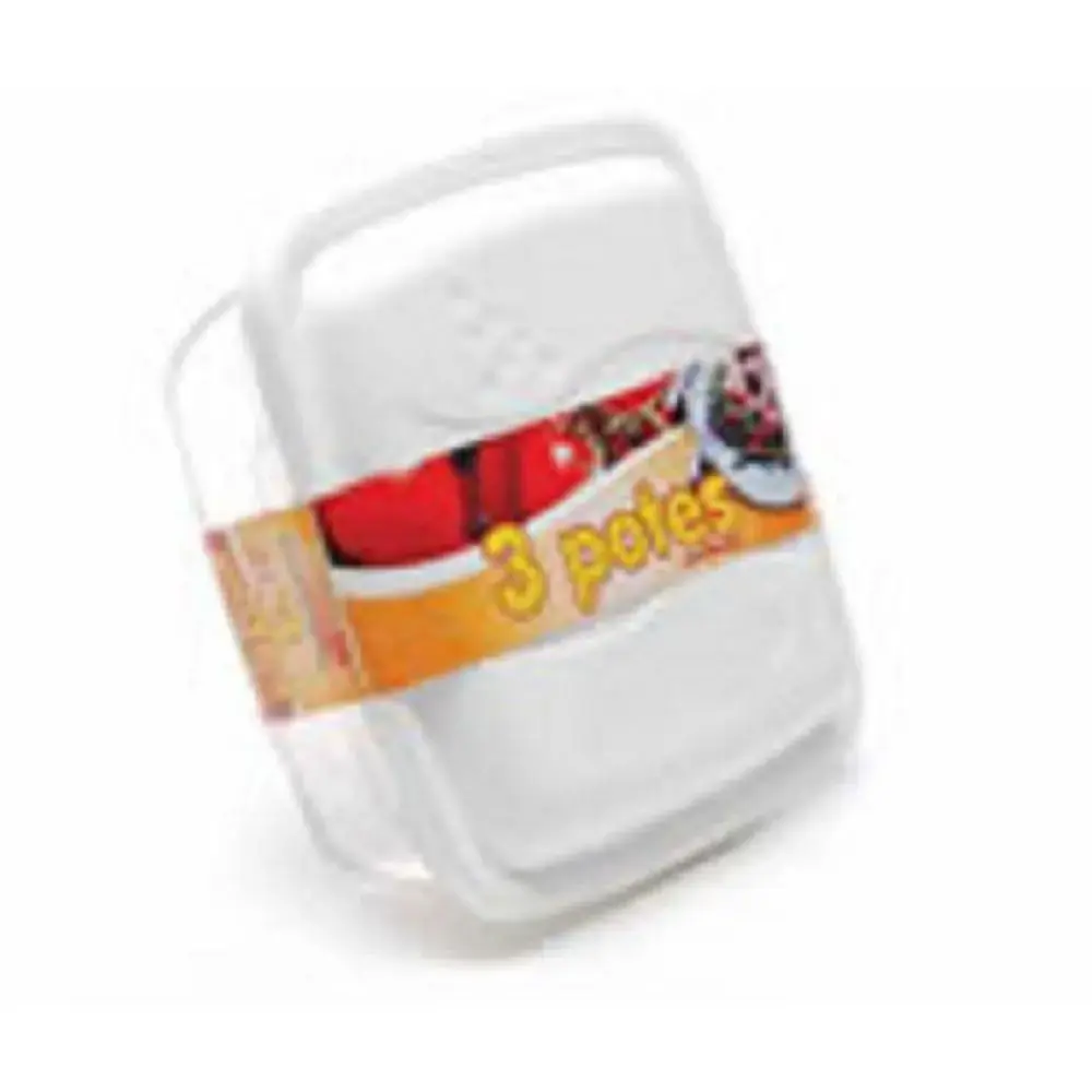 Conjunto Potes Quadrado C/3