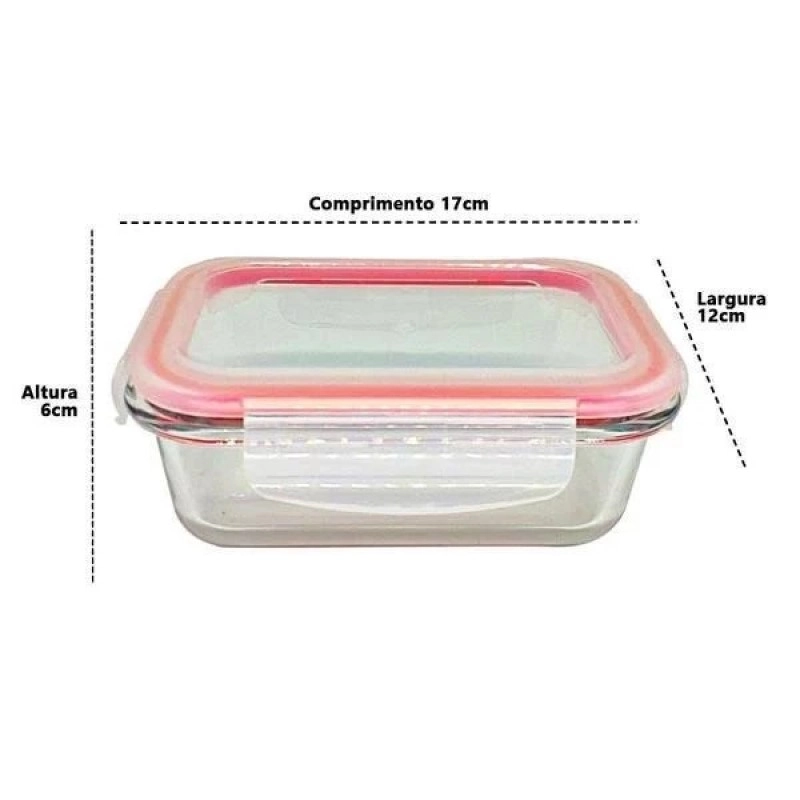 Pote Hermetico De Vidro 630ml Rainha