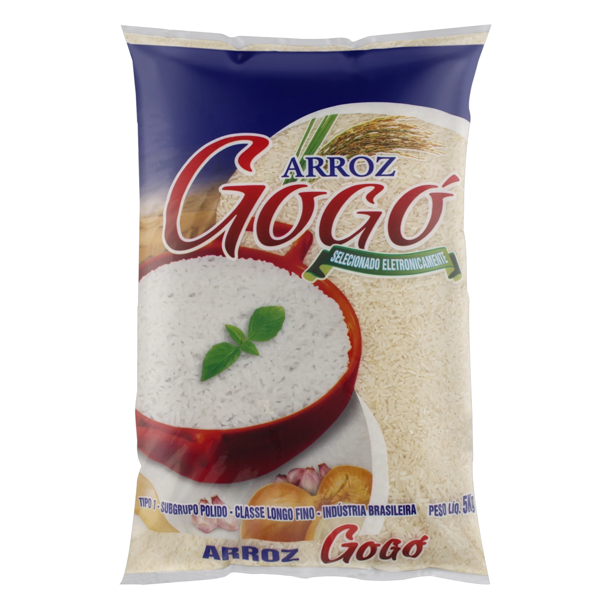 Arroz Polido Tipo 1 Gogó Pacote 5kg