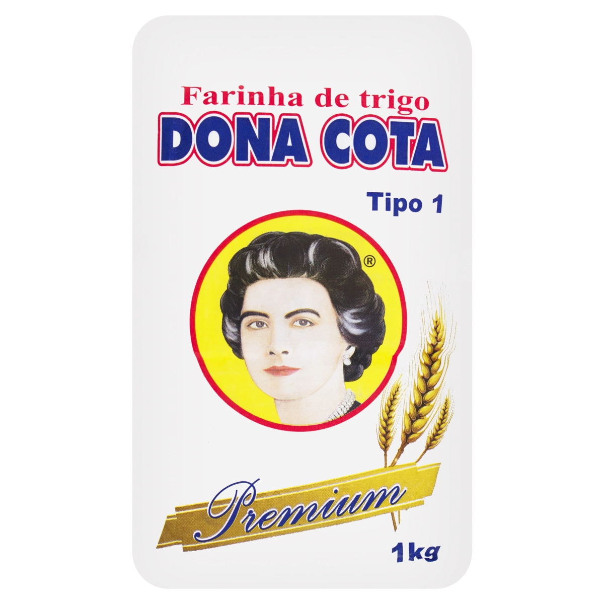 Farinha De Trigo Tipo 1 Dona Cota Premium Pacote 1kg