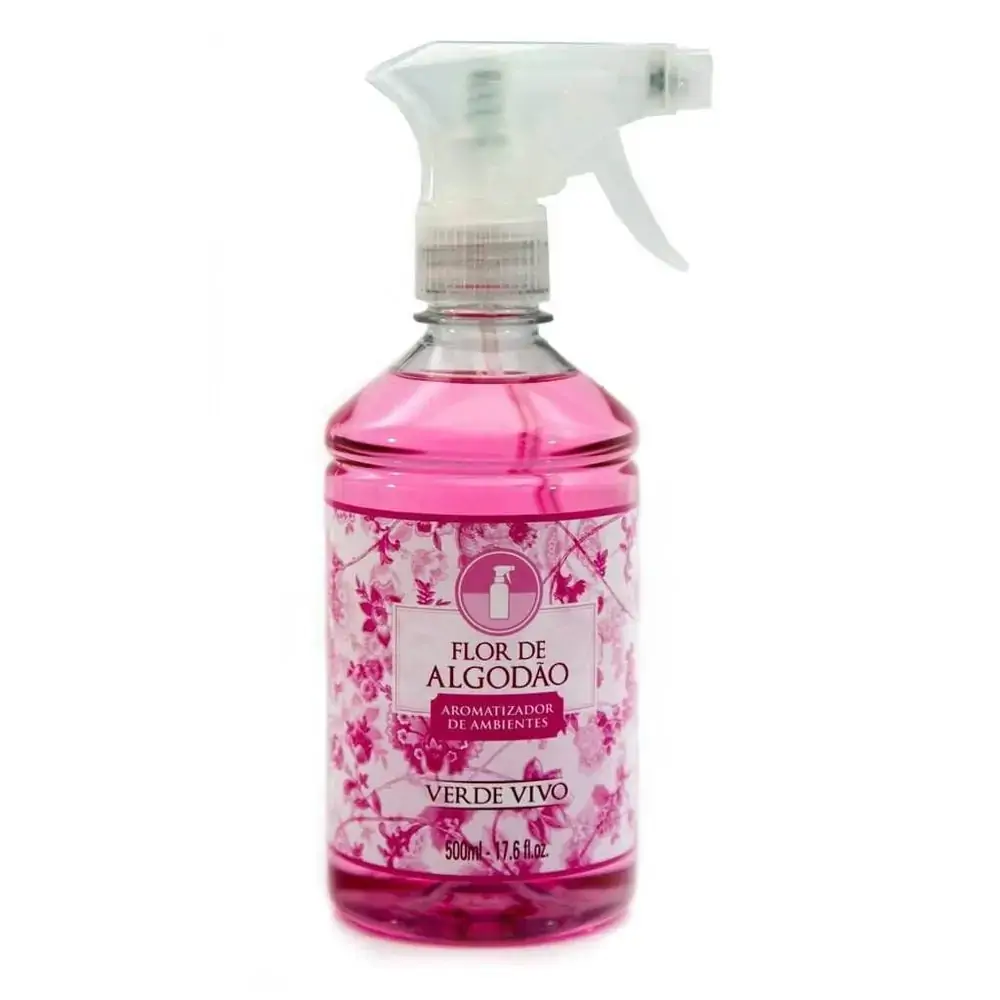 Aromat. De Amb. Flor De Algodao 500ml Verde Vivo