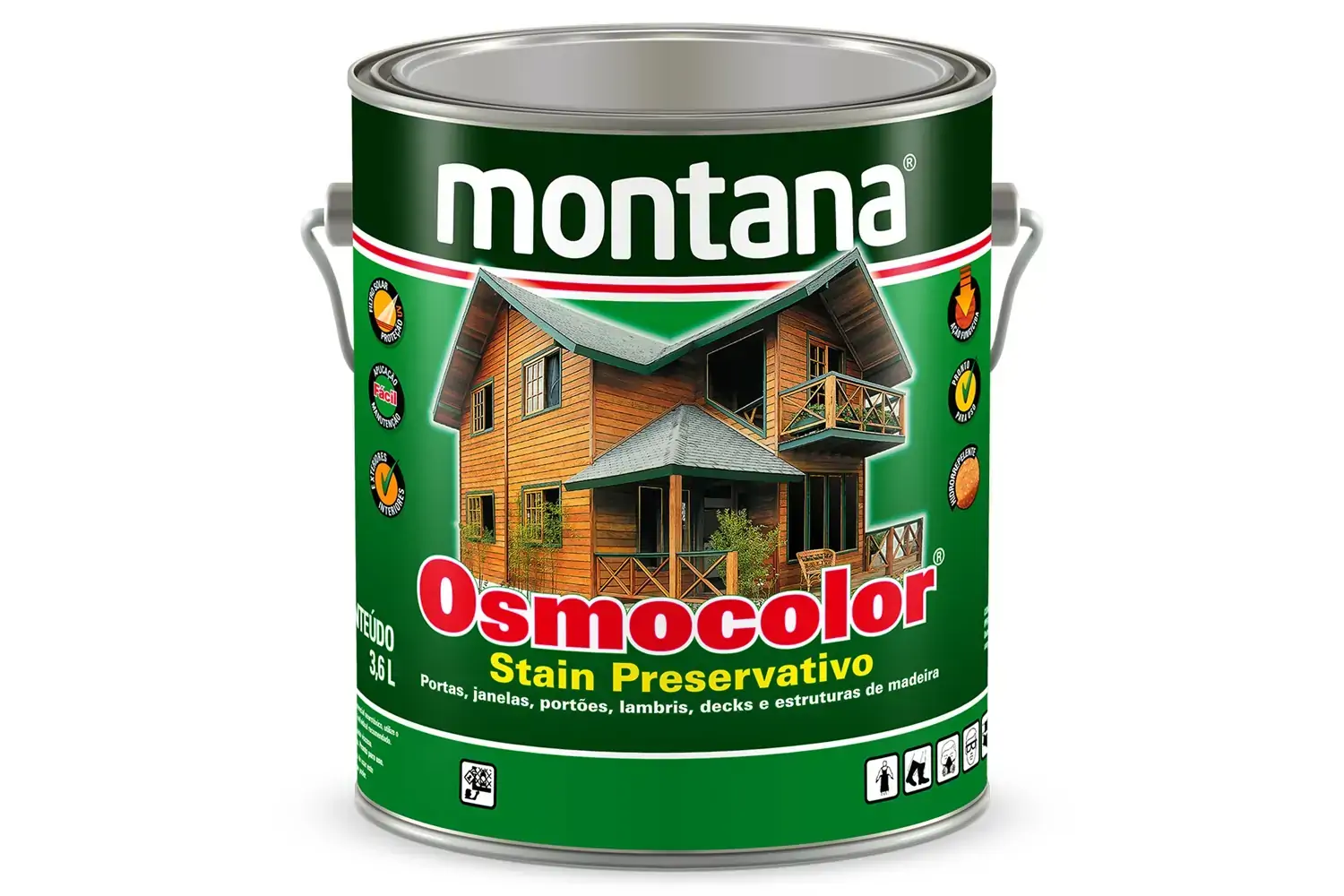 Verniz Osmocolor Stain Semi Transparente Imbuia 3,6l