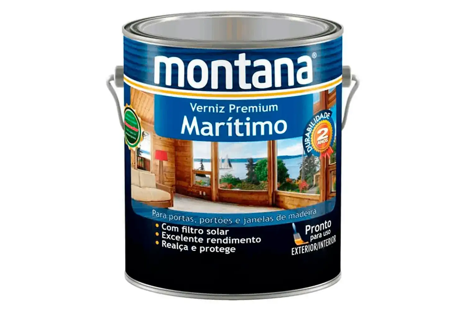 Verniz Maritimo Natural Acetinado 3,6l Cor E Detalhes