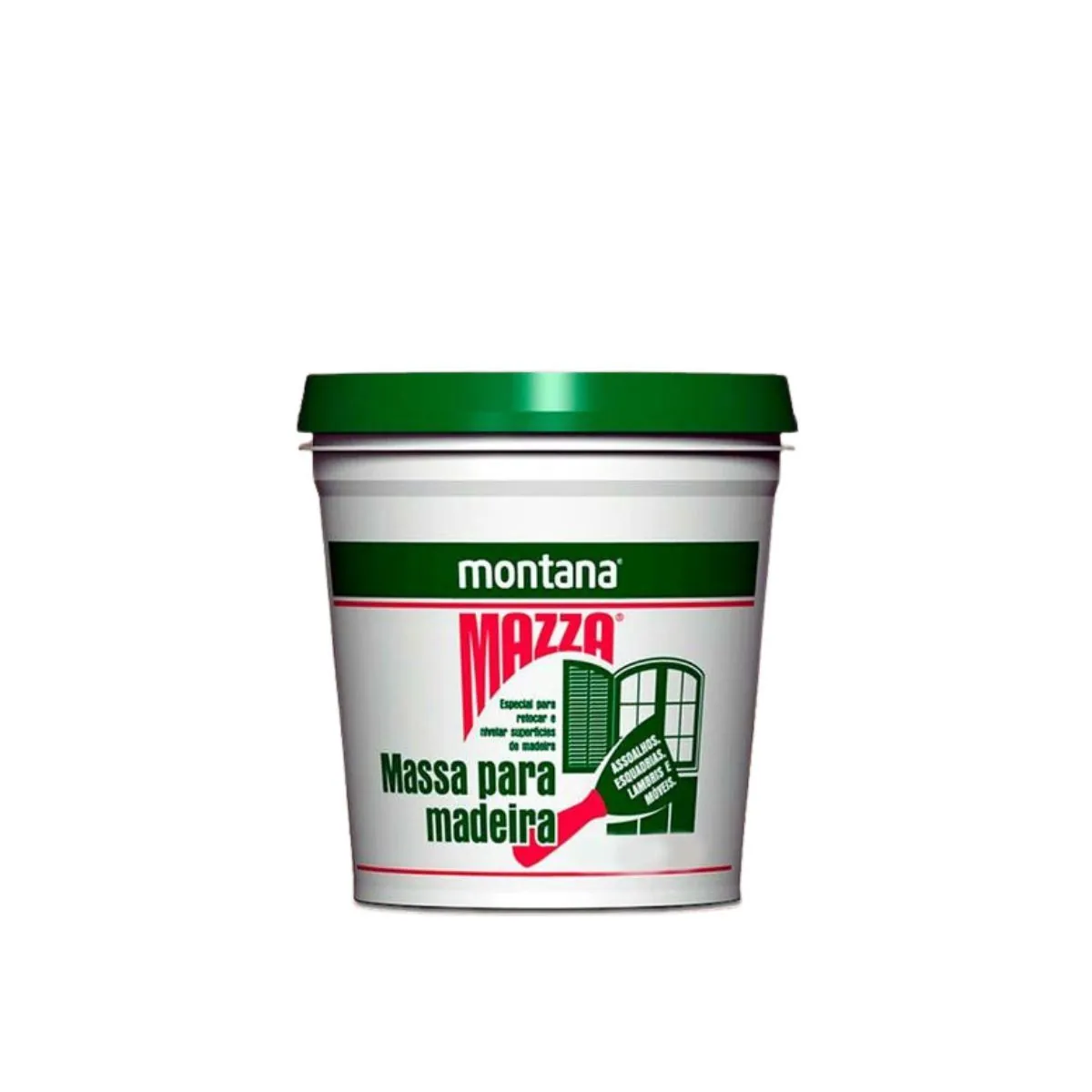 Massa Mazza Para Retocar E Nivelar Madeira Montana 400g Castanho