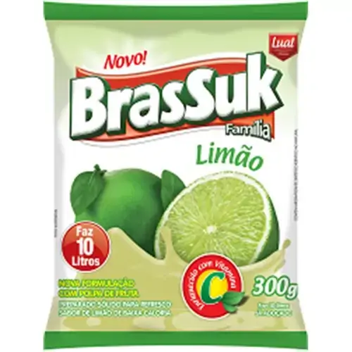 Refresco Em Po Brassuk Zip Limao 15x300g