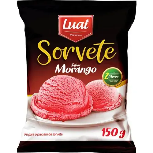 Po Sorvete Lual 150g Morango