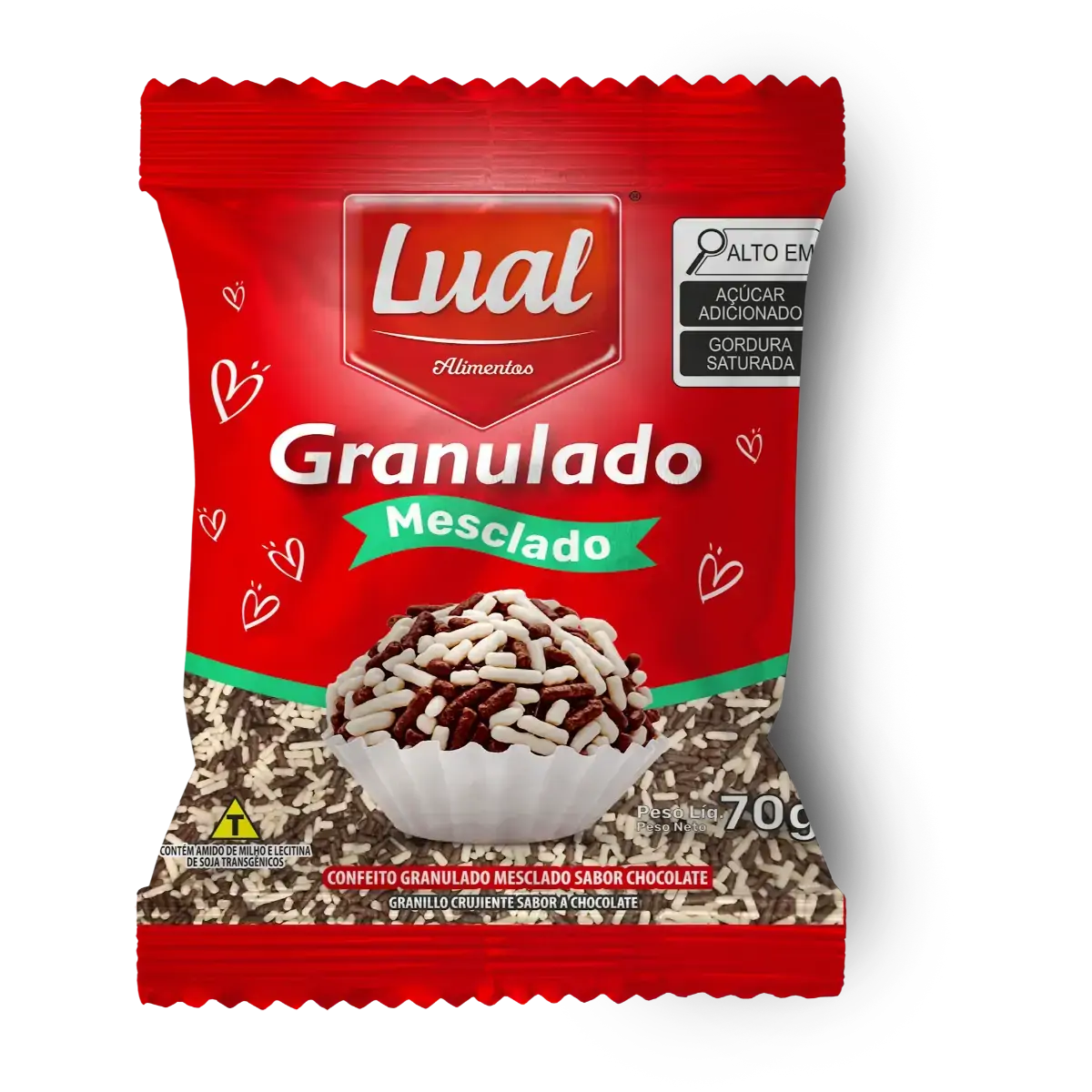 Choc Granulado Lual 70g Mesclado