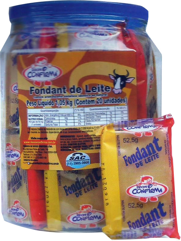 Doce Confirma 1,3kg Fondant Leite