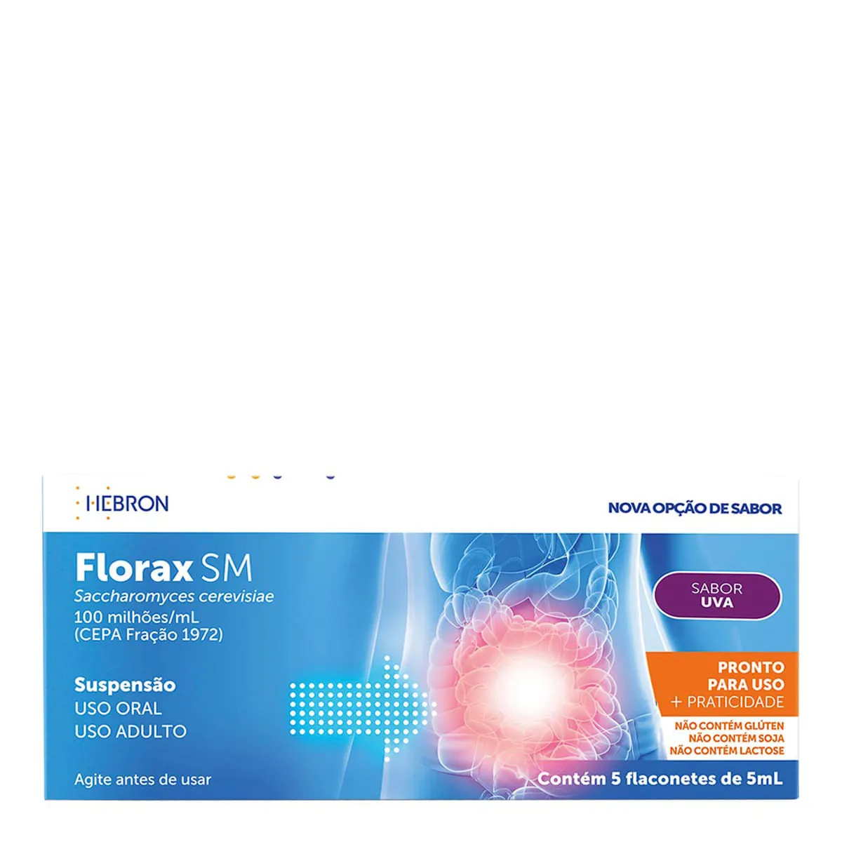 Florax Sm Sus Oral Cx 5 Flac X 5ml Ped Sb Uva