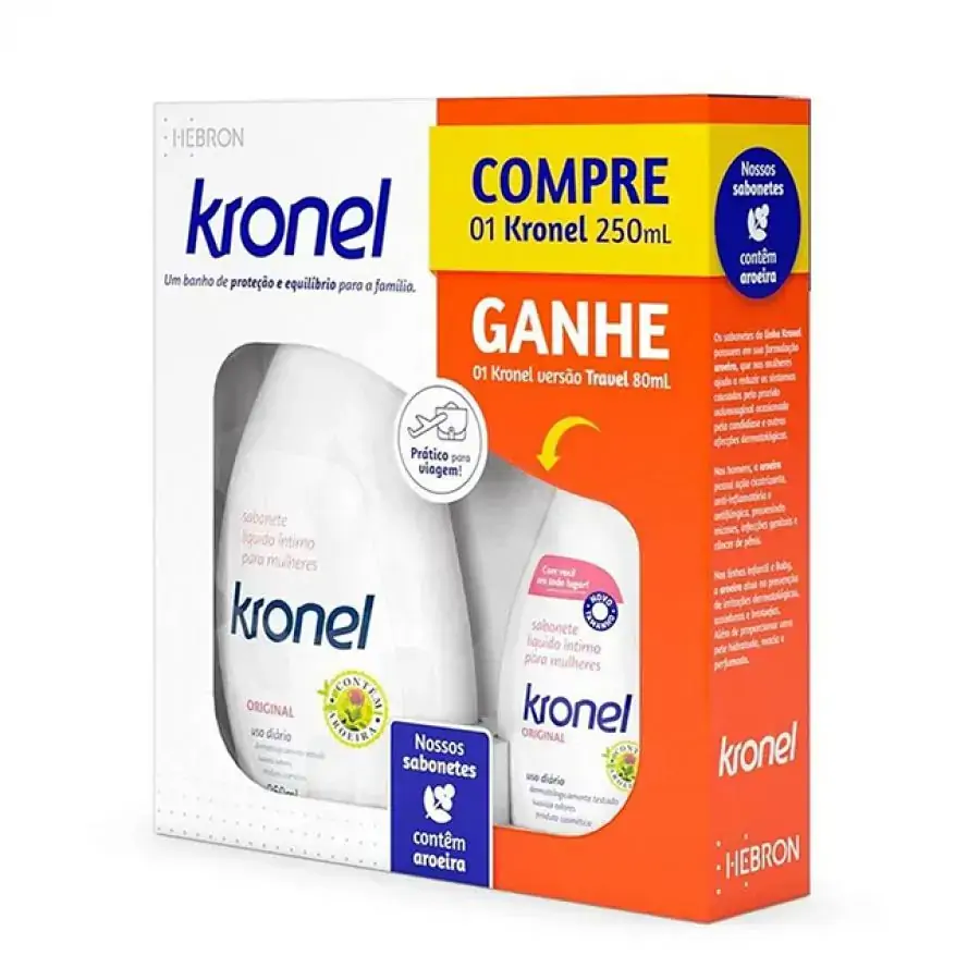 Kronel Kit Sabonete Liquido Fr 250ml Fr 80ml