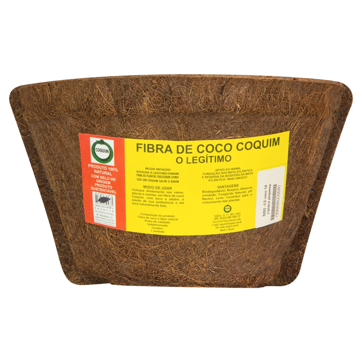 Vaso de Parede de Fibra de Coco Nº 14 - Coquim