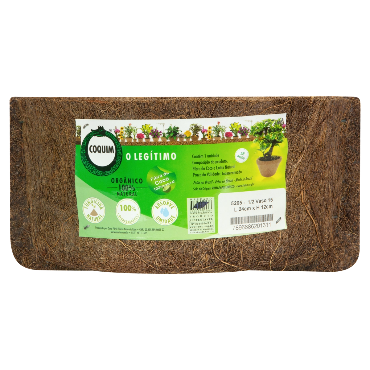 Meio Vaso De Coquim 100% Natural O LEGÍTIMO Nr.15