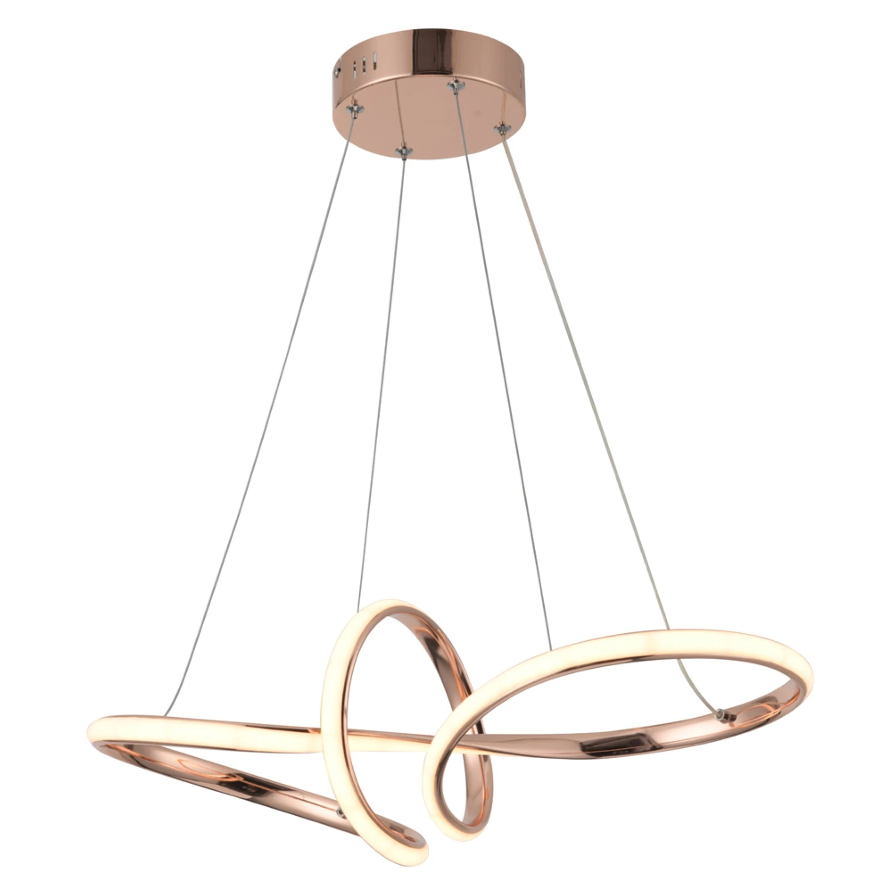 Pendente Cilindro Com LED Alumínio Rose Gold LP-01R Nitrolux