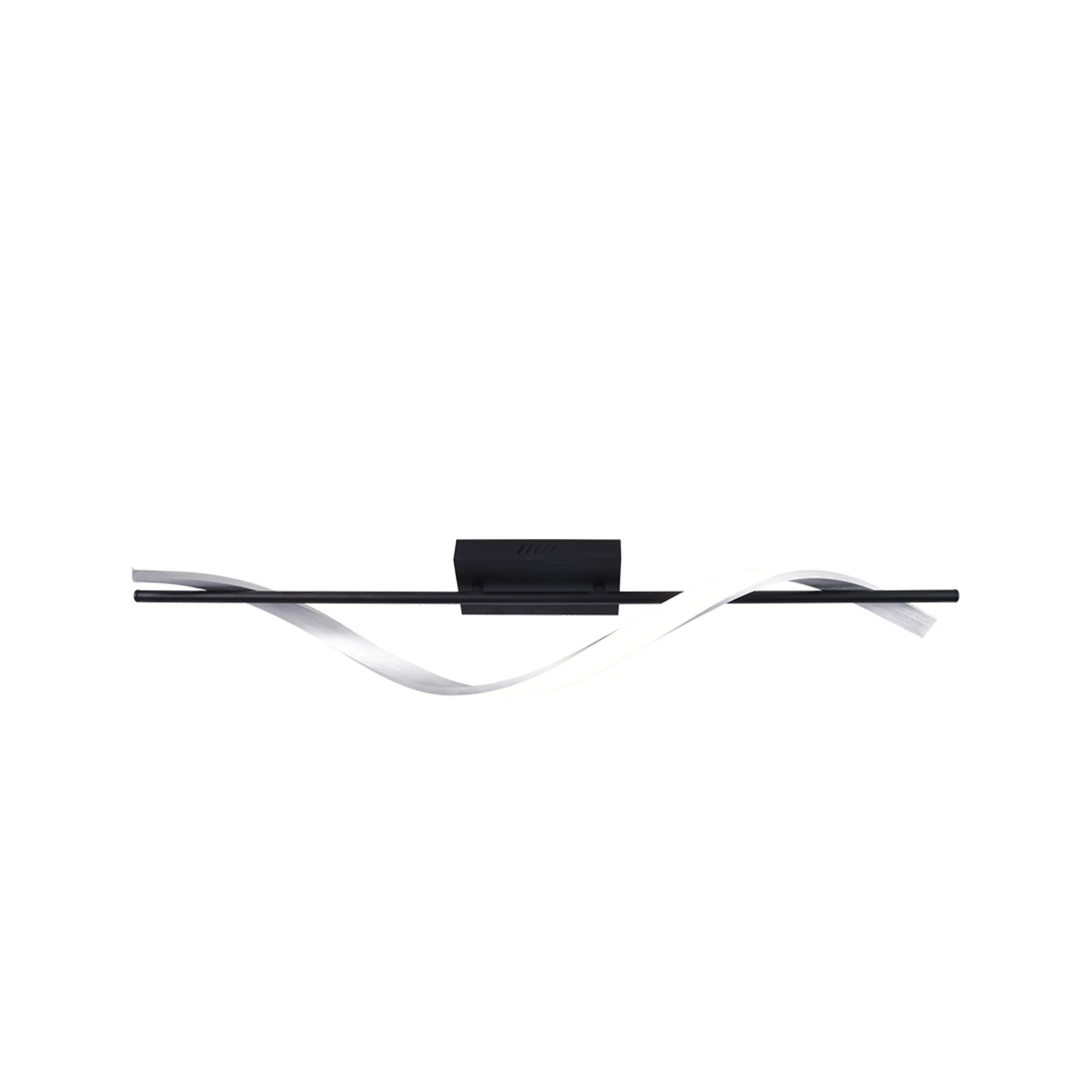 Plafon Espiral Com LED Metal e Silicone Preto LD-601S Nitrolux