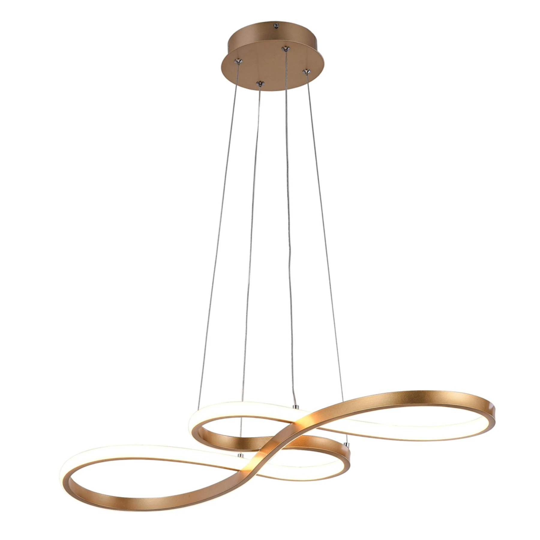 Pendente Linear Com LED Alumínio Dourado LP-016A PLUS Nitrolux