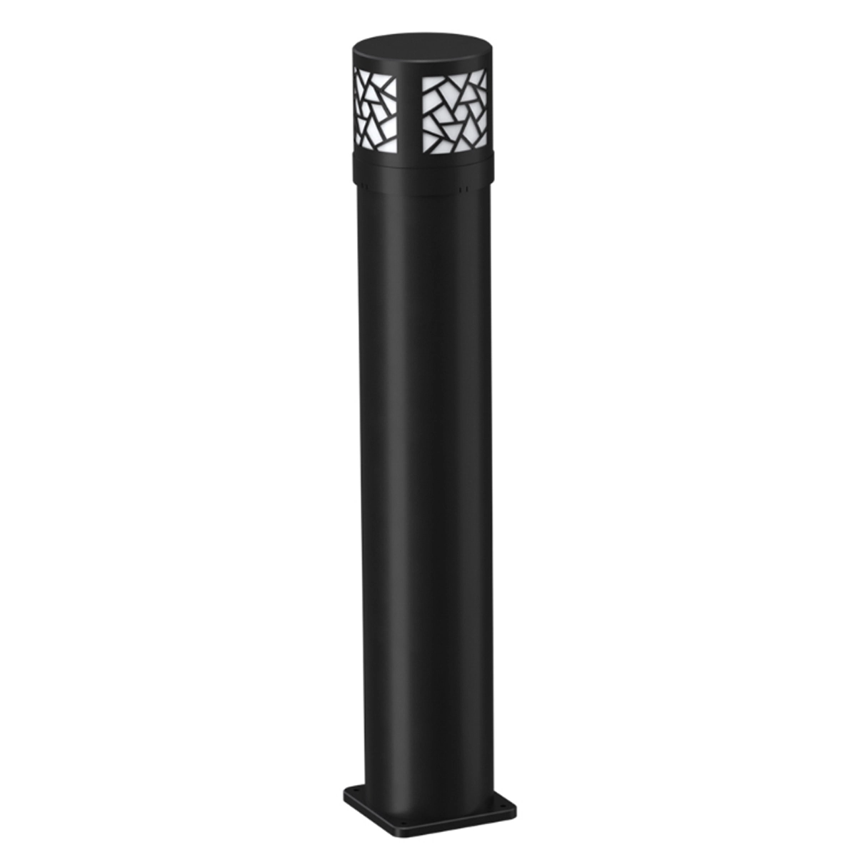 Poste Balizador Jardim Preto 65cm Ip65 Led 8w 3000k Bivolt 15763-pl