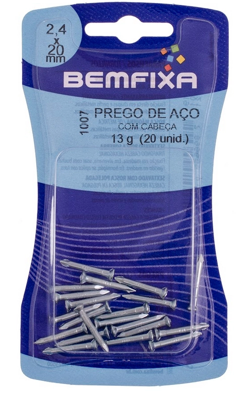 Prego Aco C/c 2,0 X 20mm Bemfixa