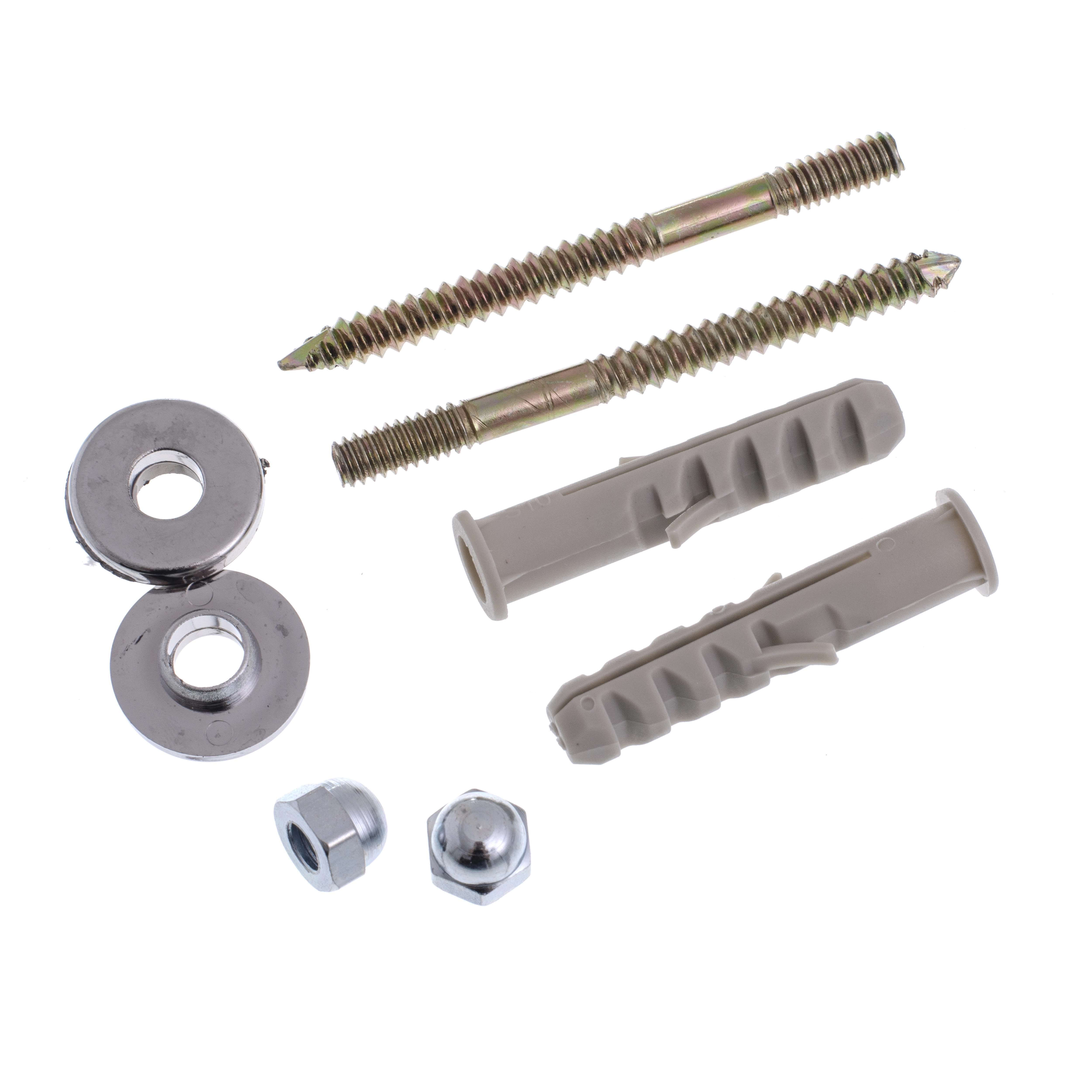 Bucha Nylon 10mm Louça Sanitária com Parafuso 2 peças