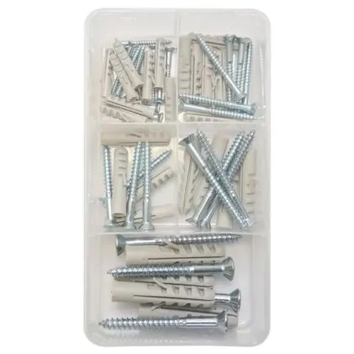 Kit Fixação Buchas de Nylon e Parafusos 56 Peças - BEMFIXA 3350