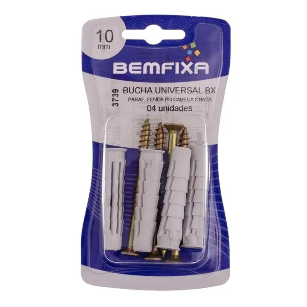 Parafuso Ch C/bucha Univer Bx 10mm