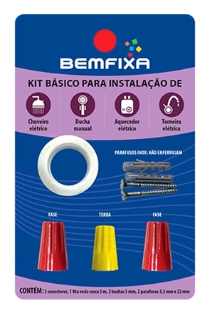 Kit Instalacao P/chuv.8pc Bemfixa