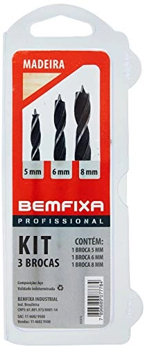 Kit Broca 3pontas P/mad 3pcs 7778bemfixa