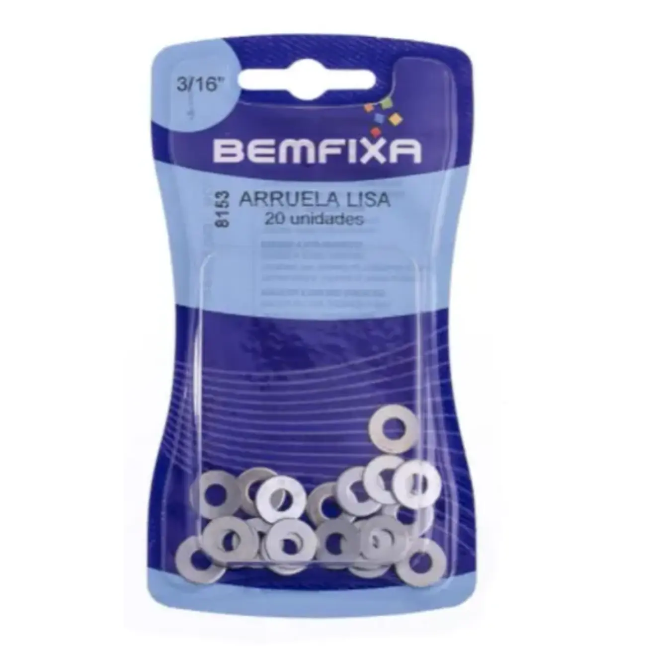 Arruela Lisa 3/16 Bemfixa 8153