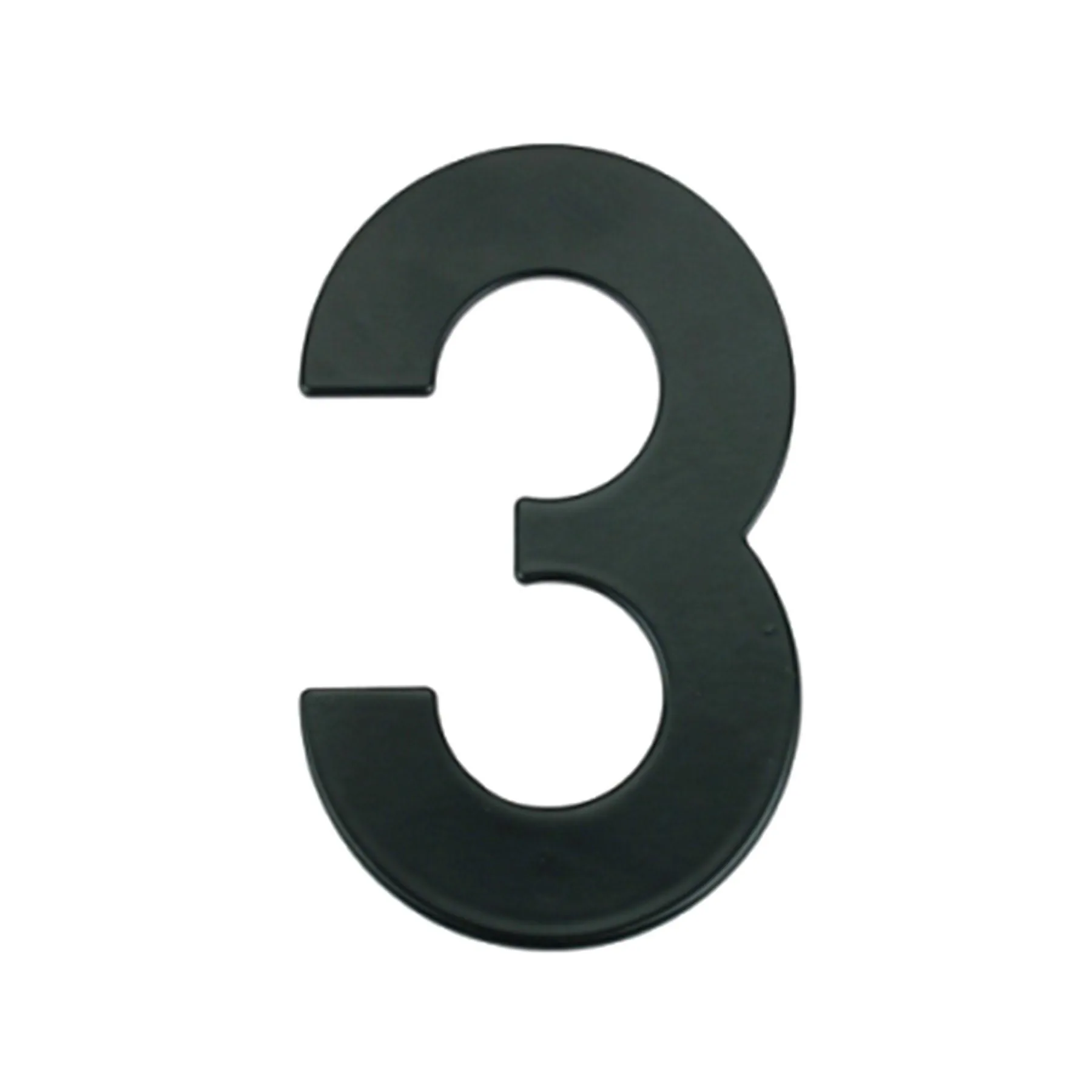 Número "3" 14,5cm Aço Preto Viva Bricolage