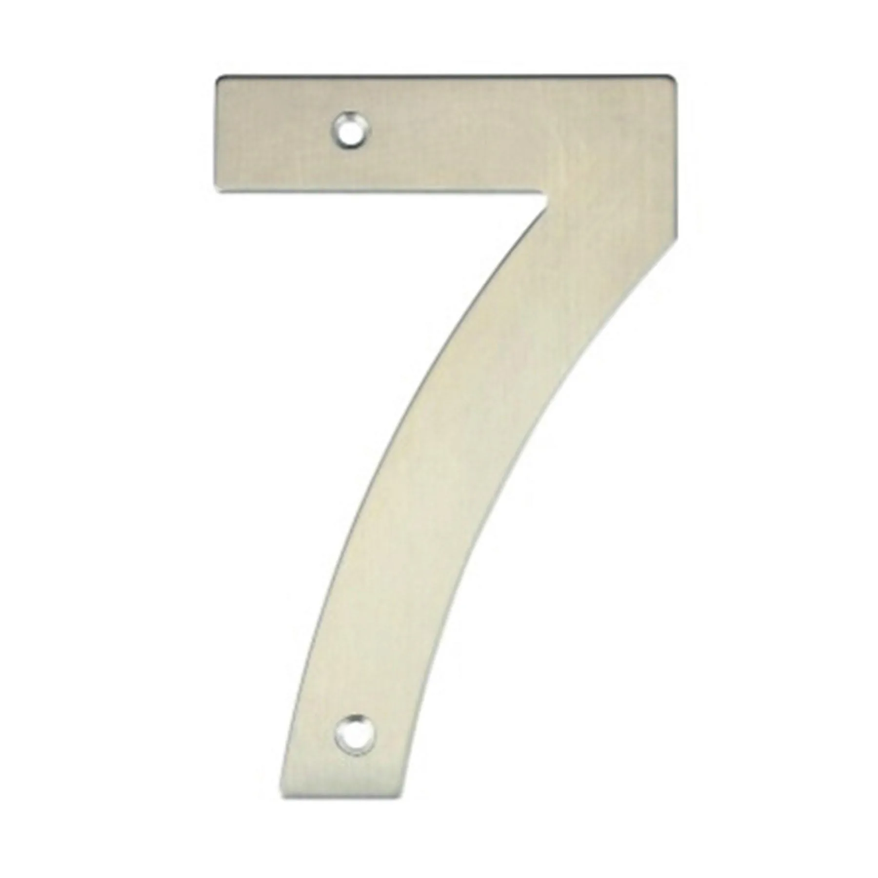 Número Casa "7" 14,5cm Parafusar Aço Inox Prata