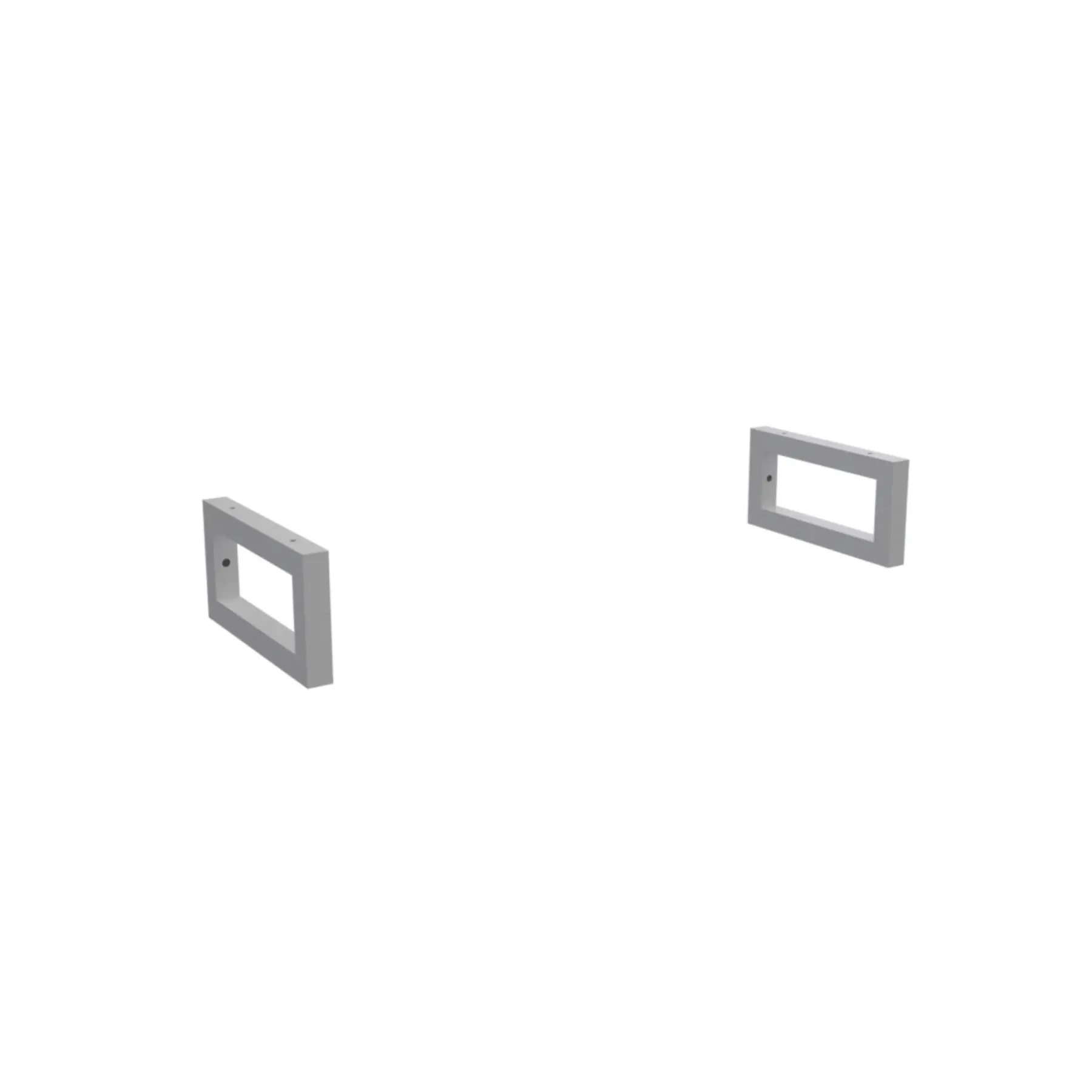 Suporte para 1 Prateleira Industrial 10x20cm QIN1-6020B Brasforma Branco