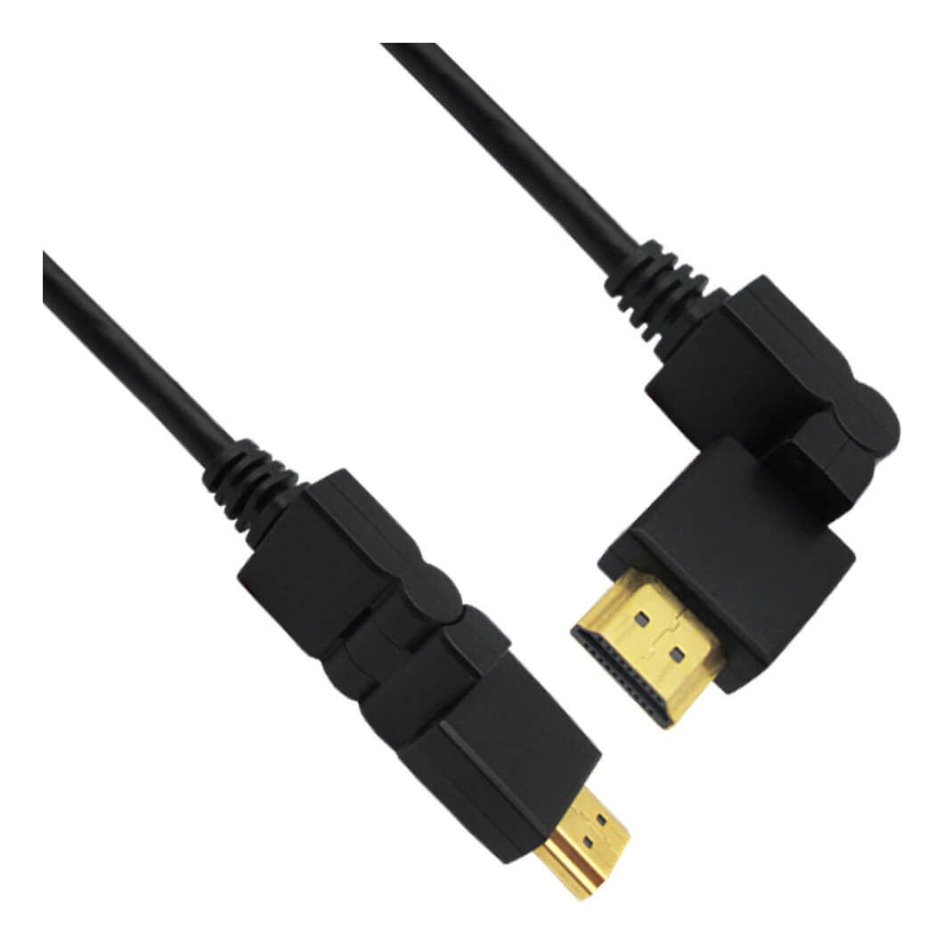 Cabo Hdmi 1.8 Metros Pc Xbox Ps4 Tv Folheado A Ouro Hdmi418 Brasforma