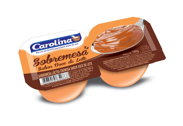 Sobremesa Carolina Sabor Doce De Leite 180g