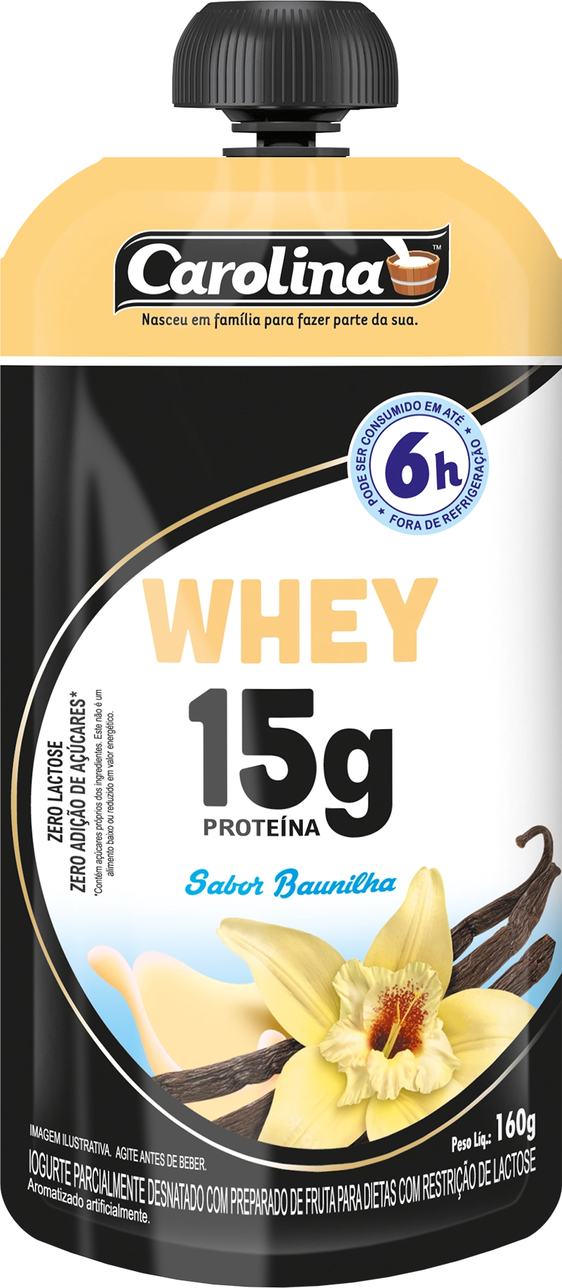 Iog Whey Carolina 160gr Pouch Baunilha