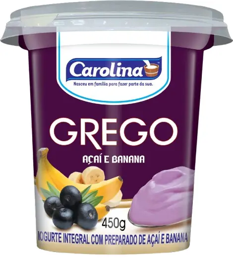 Iogurte Carolina Grego Acai Ban 450gr