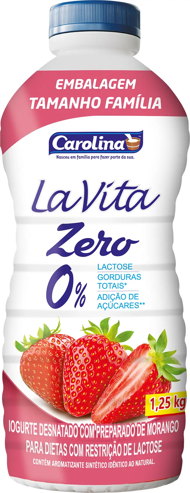 Iog Carolina Zero Morango 1250g