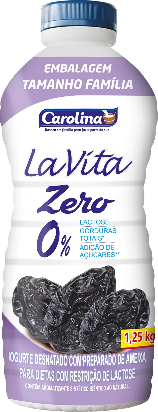 Iog Carolina Zero Ameixa 1250g