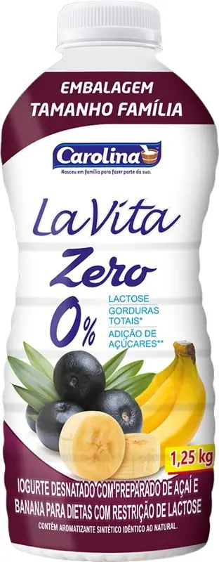 Bebida Lact Carolina 150g La Vita Zero Acai/banana
