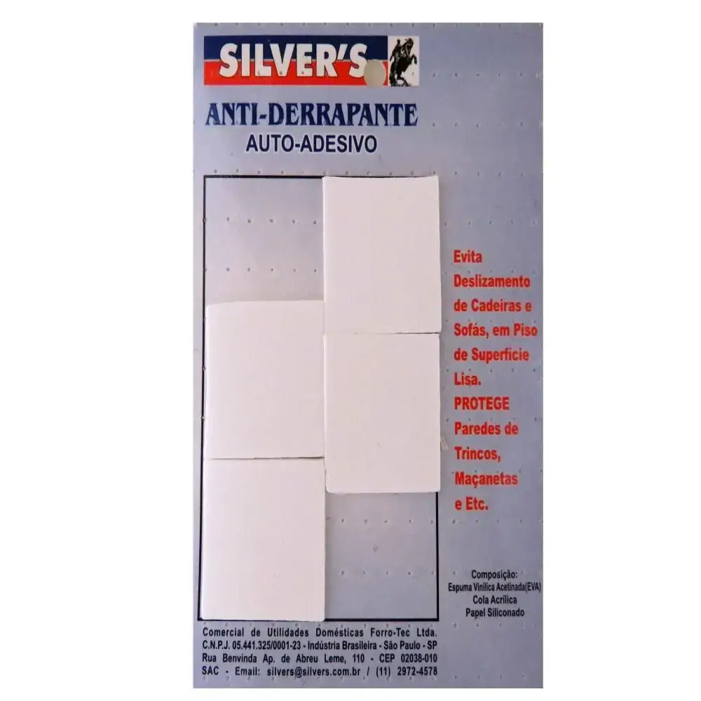 Protetor Piso Quad Gde 40x40cm Silver S