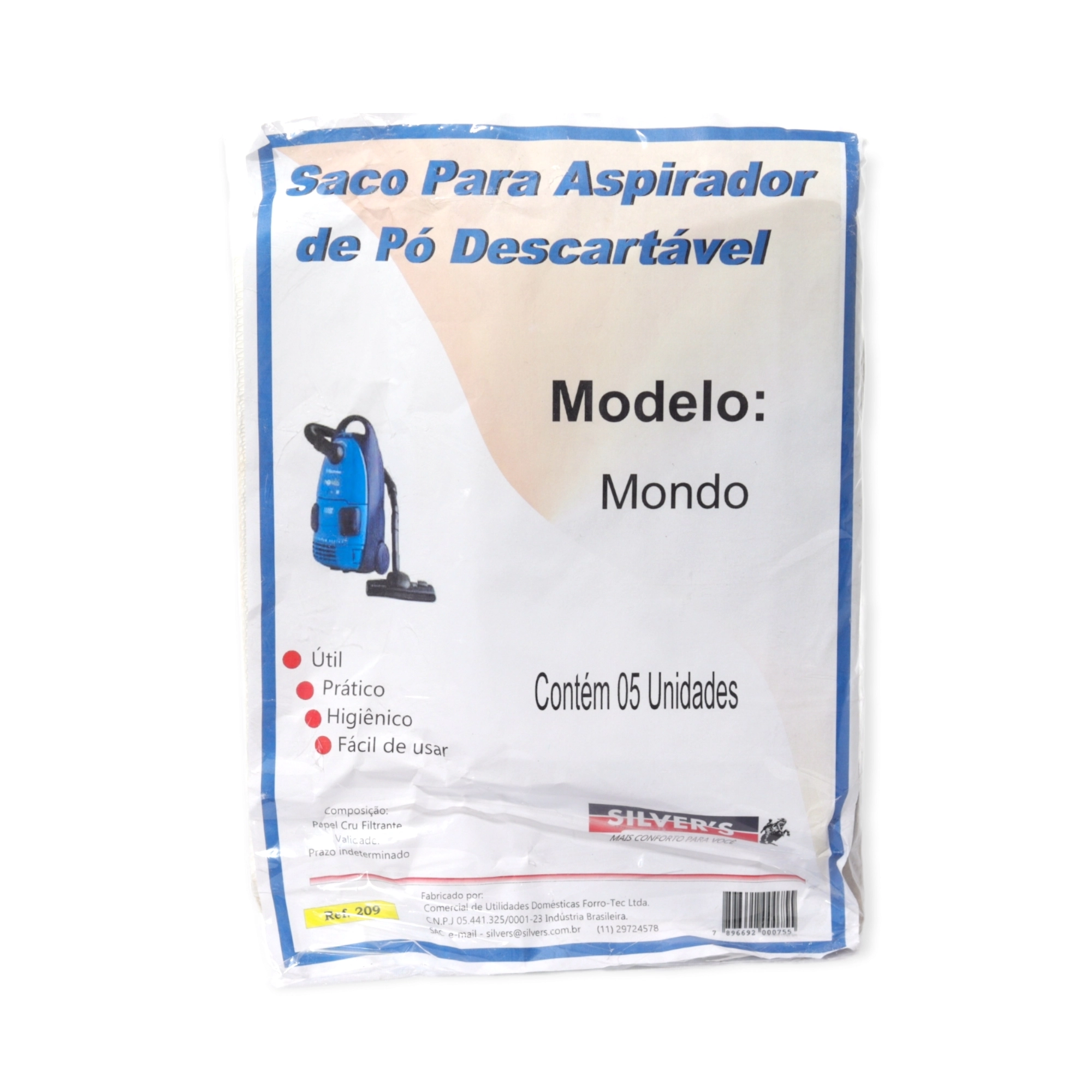 Saco Para Aspirador De Po Mondo