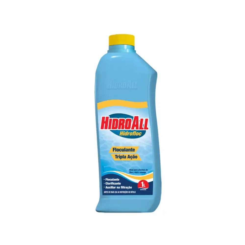 Floculante Clarificante Hidrofloc Hidroall 1 Litro