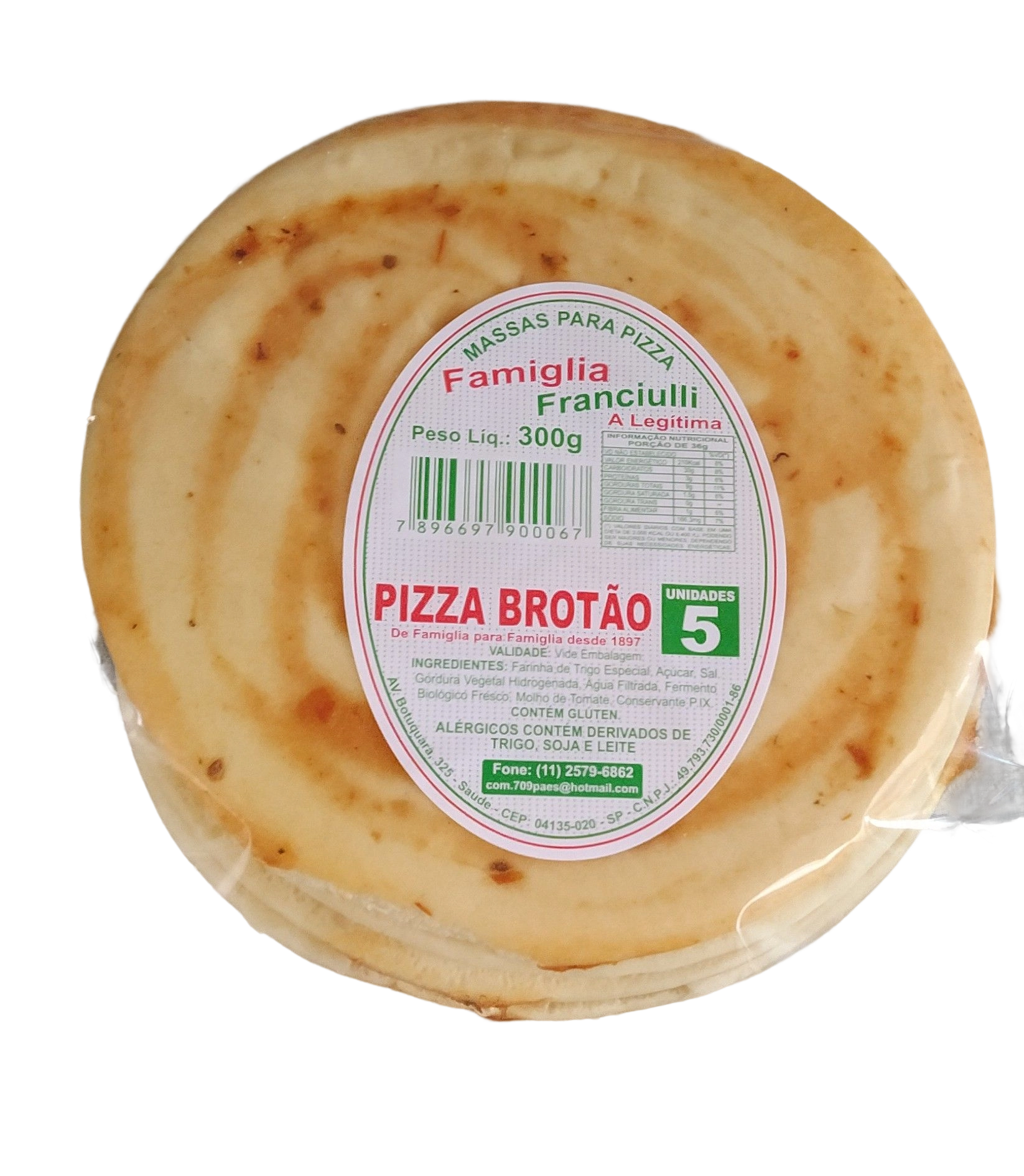 Pizza Famiglia Franciulli 350gr Brotao