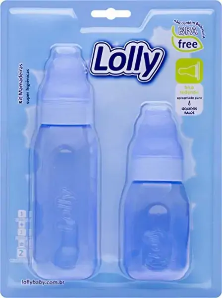 Kit Mamadeira Lolly Clean Azul 3770 0