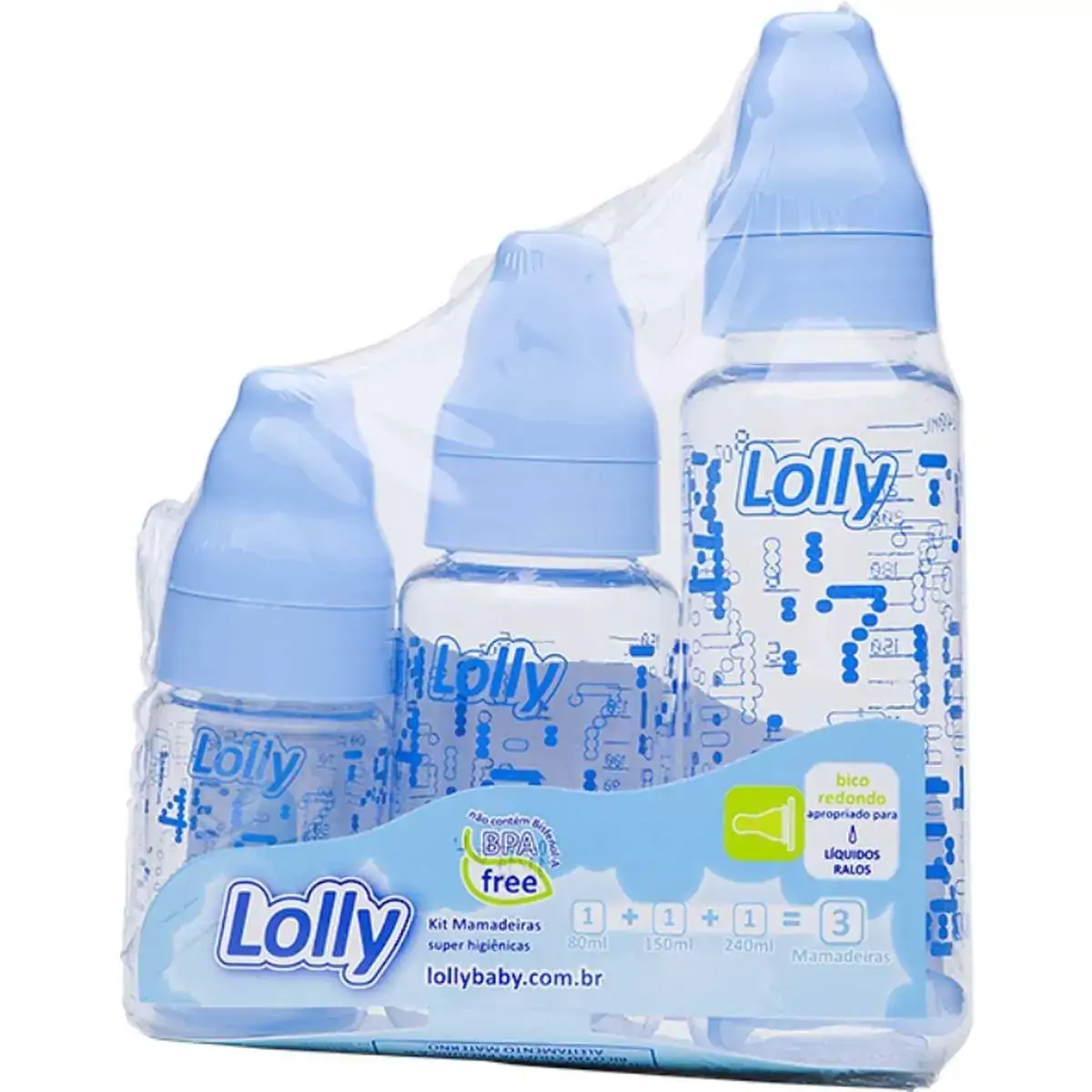 Kit Mamadeira Tip C 3 Lolly