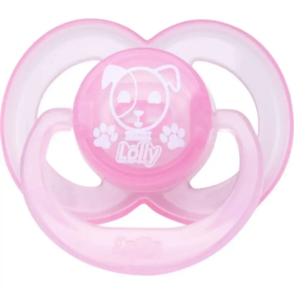 Chupeta Lolly Color Sil Red T2 Rosa