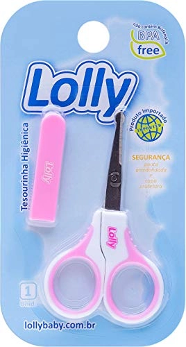 Tesoura Infantil Lolly Com Capa Cor Rosa