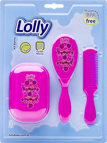 Kit Banho Lolly Zoo Rosa Ref 7151