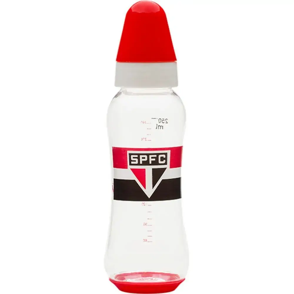 Mamadeira Lolly 250ml Sao Paulo Sil Red